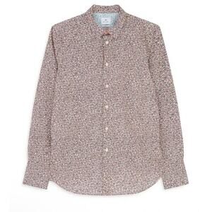 Ps Paul Smith Slim Fit Micro Print Dress Shirt Sz Small